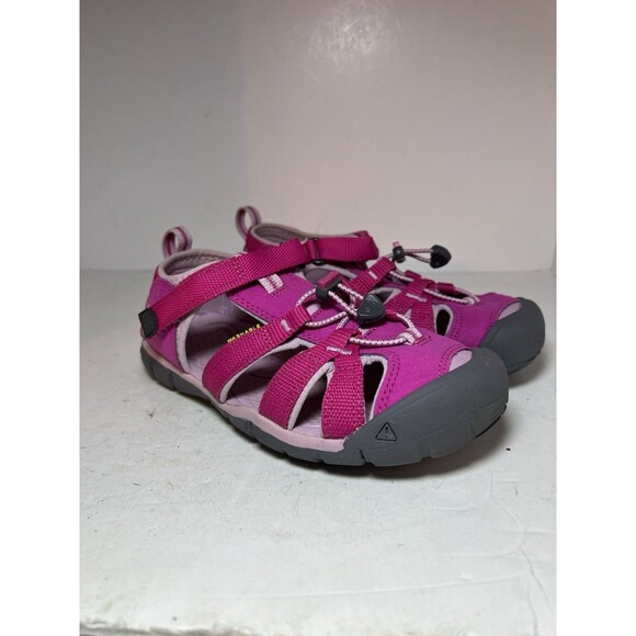 KEEN Sandals Youth 3 Seacamp II Washable Pink Shoes Hiking Utility Camping - Picture 5 of 8